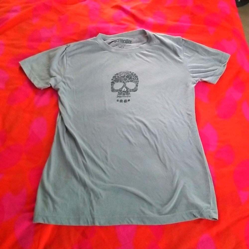 Official Jagermeister skull womens tshirt size M